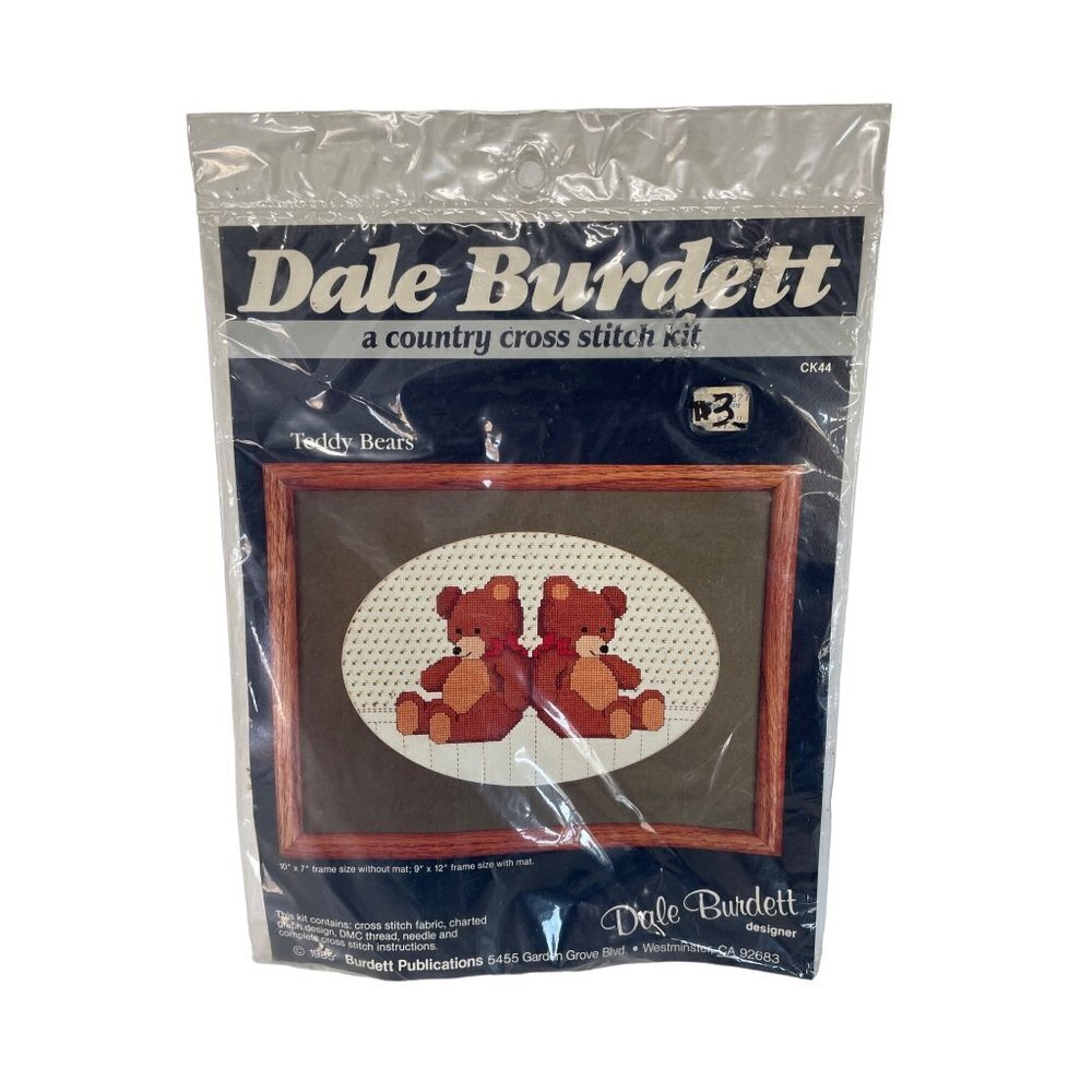 Dale Burdett Teddy Bears‎ Cross Stitch Kit Baby Nursery